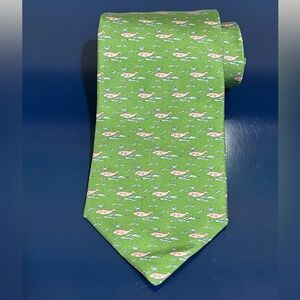 346 Brooks Brothers Whale Ocean Silk Tie Mens Pink Green Blue USA Necktie